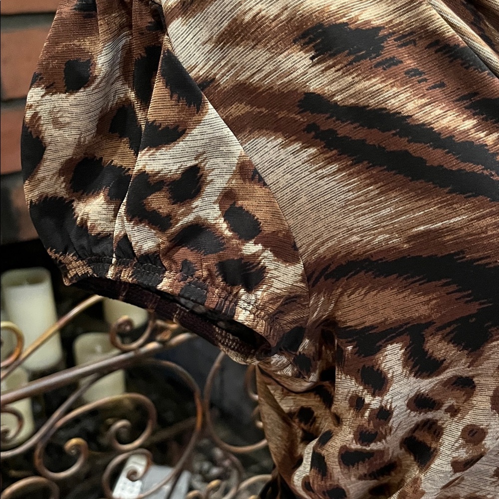 BCX Leopard Patterned Blouse - image 8